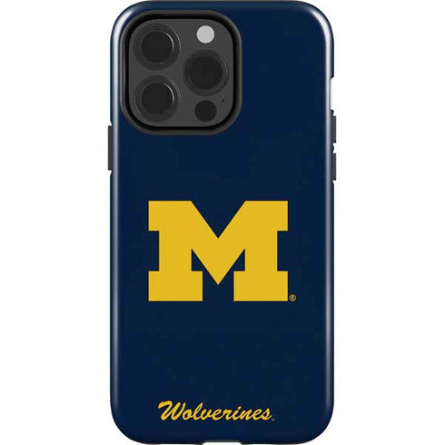 University of Michigan M Logo Bold iPhone 15 Pro Impact Case