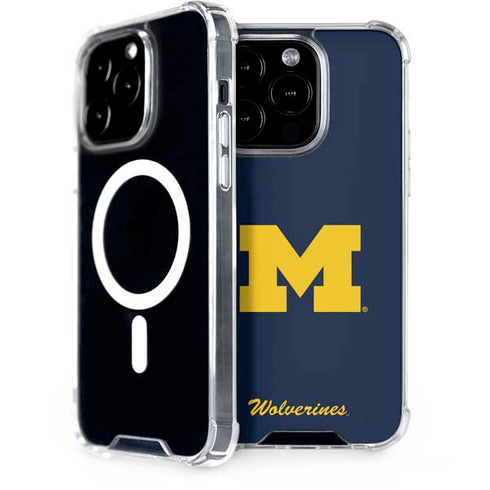 University of Michigan M Logo Bold iPhone 15 Pro MagSafe Case