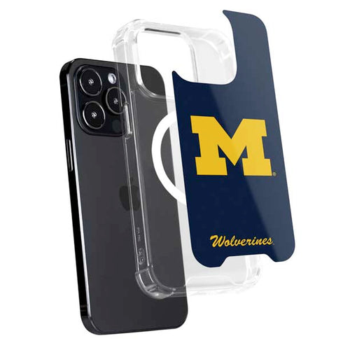 University of Michigan M Logo Bold iPhone 15 Pro MagSafe Case