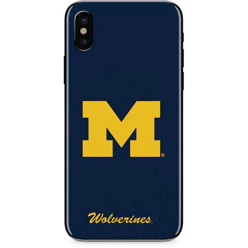 Michigan M Logo Bold iPhone X Skin