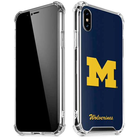 University of Michigan M Logo Bold iPhone XS Max Clear Case