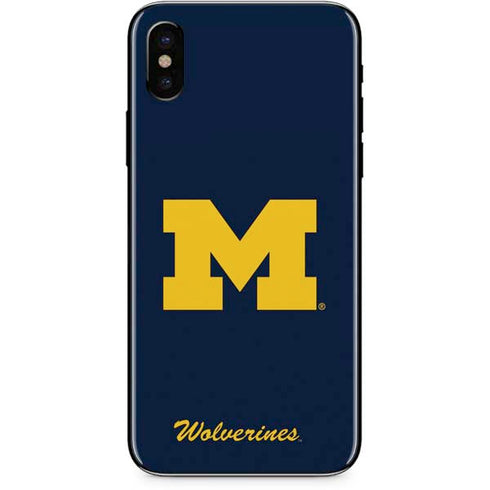 University of Michigan M Logo Bold iPhone XS Skin