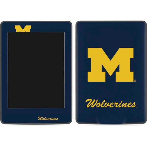 Michigan M Logo Bold Kindle Paperwhite E-reader 6in Skin