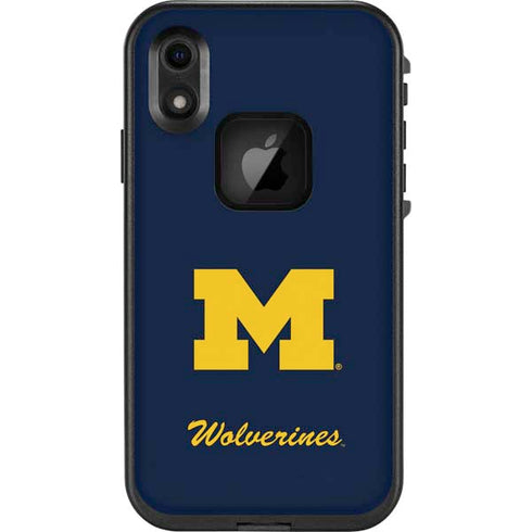 Michigan M Logo Bold LifeProof Fre iPhone XR Skin