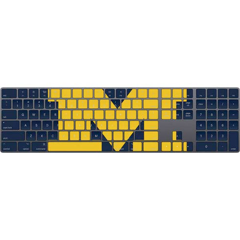 University of Michigan M Logo Bold Magic Keyboard with Numeric Keypad Skin