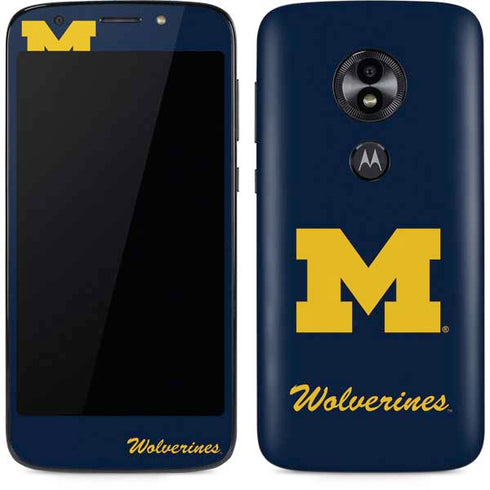 Michigan M Logo Bold Moto E5 Play Skin
