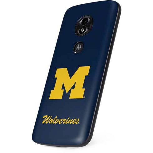 Michigan M Logo Bold Moto E5 Play Skin
