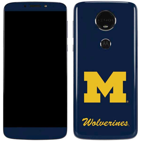 University of Michigan M Logo Bold Moto E5 Plus Skin