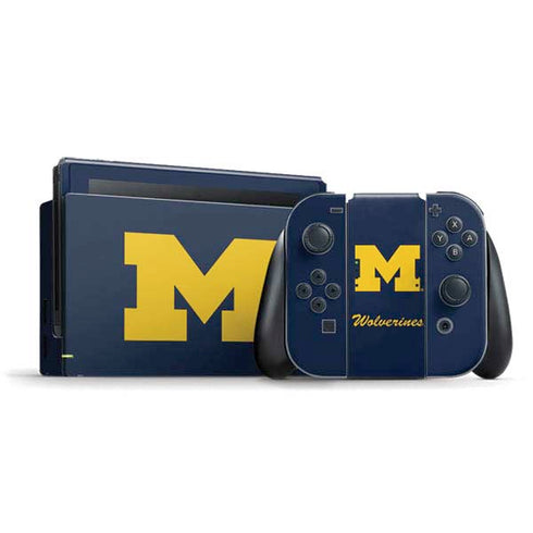 Michigan M Logo Bold Nintendo Switch Bundle Skin