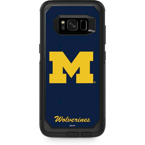 Michigan M Logo Bold OtterBox Commuter Galaxy S8 Plus Skin