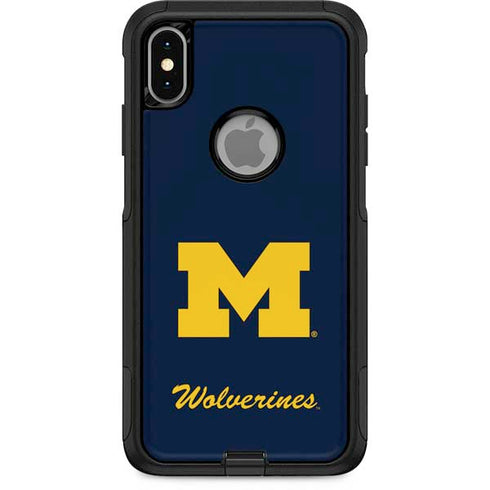 Michigan M Logo Bold OtterBox Commuter iPhone XS Max Skin