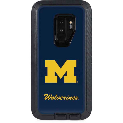 Michigan M Logo Bold OtterBox Defender Galaxy S9 Plus Skin