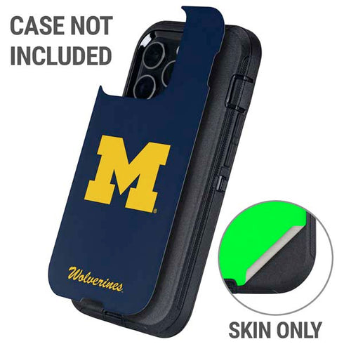 University of Michigan M Logo Bold Otterbox Defender iPhone Skin