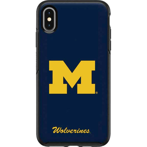Michigan M Logo Bold OtterBox Symmetry iPhone XS Max Skin