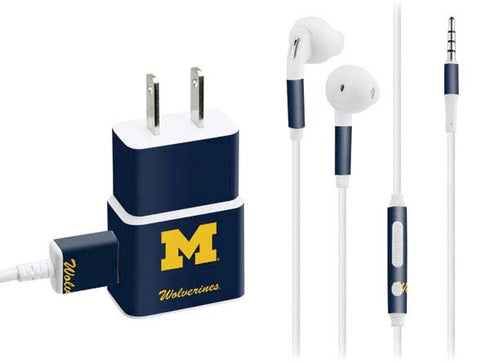 Michigan M Logo Bold Phone Charger Skin