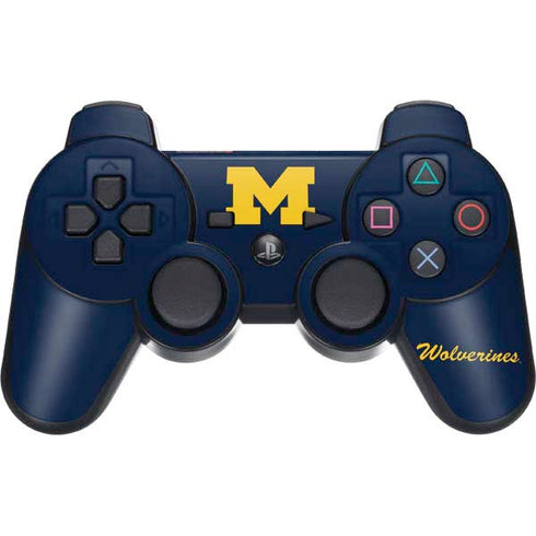Michigan M Logo Bold PS3 Dual Shock wireless controller Skin