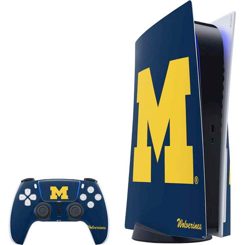 University of Michigan M Logo Bold PS5 Bundle Skin