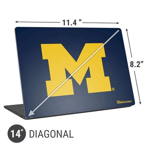 University of Michigan M Logo Bold Universal Laptop 14in (11.4 x 8.2in) Skin