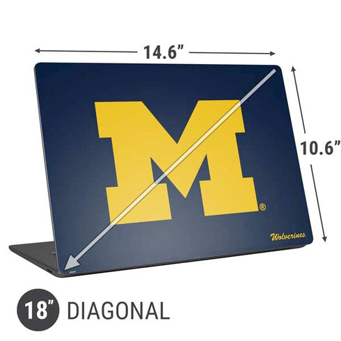 University of Michigan M Logo Bold Universal Laptop 18in (14.6 x 10.6in) Skin