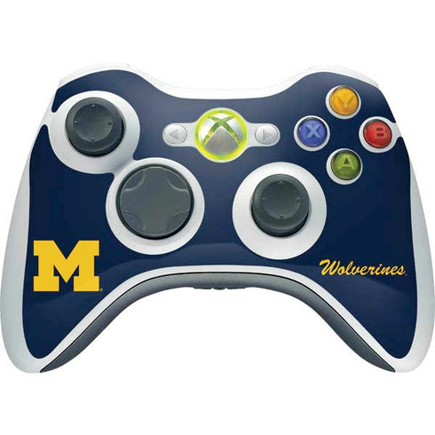Michigan M Logo Bold Xbox 360 Wireless Controller Skin