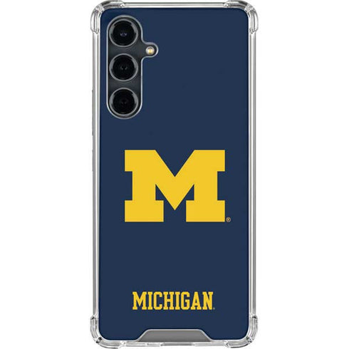 University of Michigan M Logo Galaxy S23 FE Clear Case