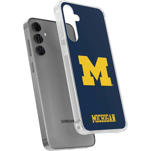 University of Michigan M Logo Galaxy S24 Plus Clear Case