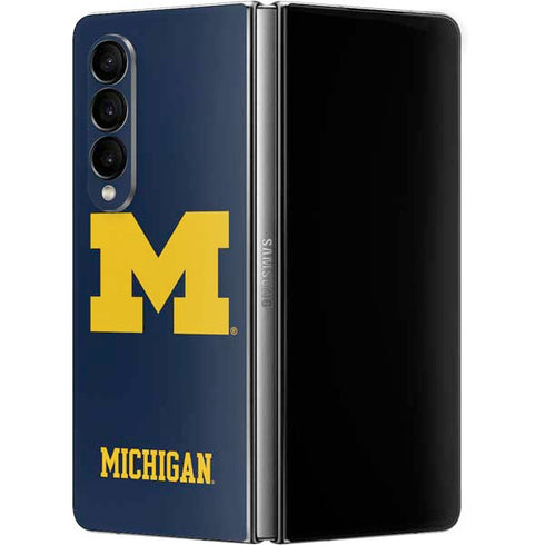 University of Michigan M Logo Galaxy Z Fold4 5G Skin