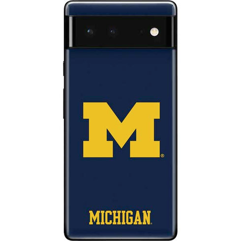 University of Michigan M Logo Google Pixel 6 Skin