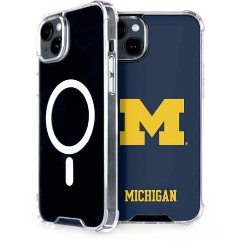 University of Michigan M Logo iPhone 15 Plus MagSafe Case