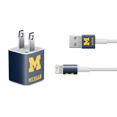 Michigan M Logo iPhone Charger (5W USB) Skin