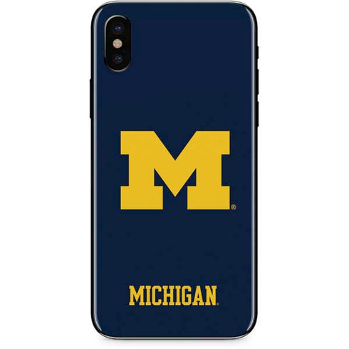 Michigan M Logo iPhone X Skin