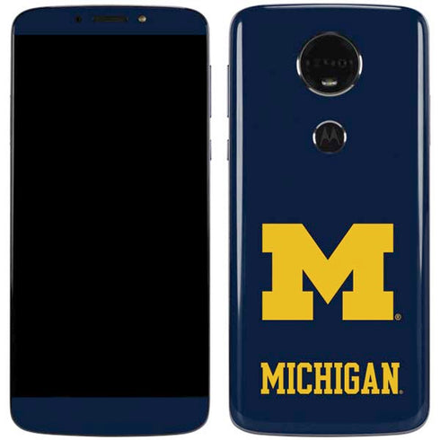 University of Michigan M Logo Moto E5 Plus Skin