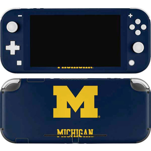 University of Michigan M Logo Nintendo Switch Lite Skin