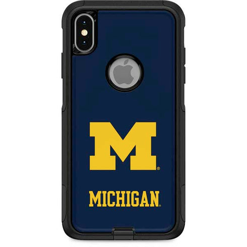 Michigan M Logo OtterBox Commuter iPhone XS Max Skin