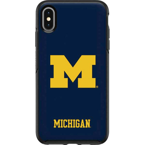 Michigan M Logo OtterBox Symmetry iPhone XS Max Skin