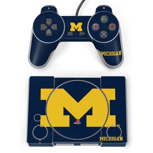 University of Michigan M Logo PlayStation Classic Bundle Skin