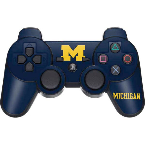 Michigan M Logo PS3 Dual Shock wireless controller Skin