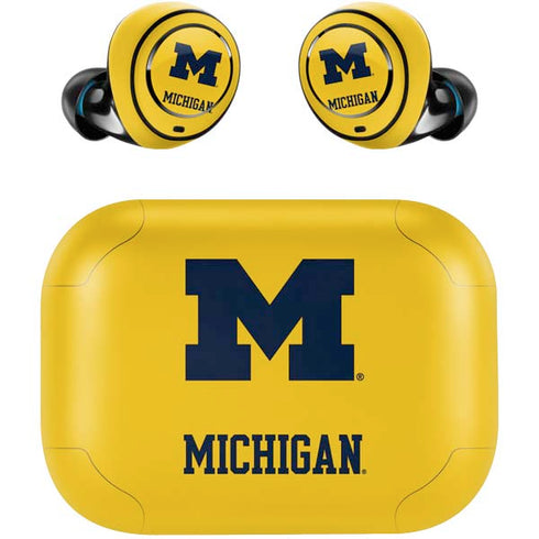 University of Michigan M Logo Yellow Amazon Echo Buds Skin