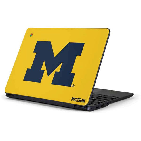 Michigan M Logo Yellow Chromebook 3 11.6in 500c13-k01 Skin