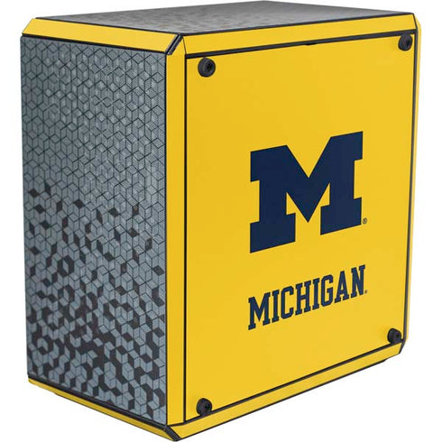University of Michigan M Logo Yellow Cooler Master MasterBox Q300L Mini Tower Skin