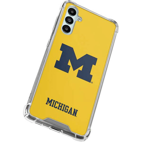 University of Michigan M Logo Yellow Galaxy A15 5G Clear Case