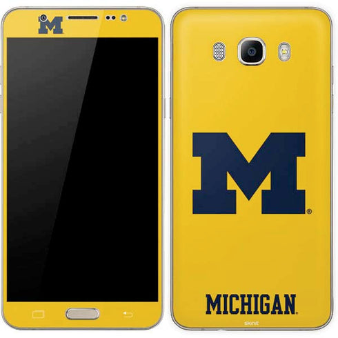 Michigan M Logo Yellow Galaxy J7 Skin