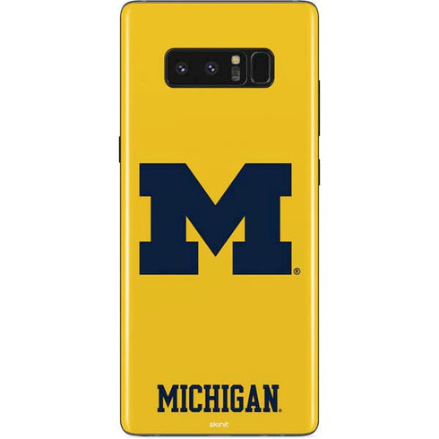 Michigan M Logo Yellow Galaxy Note 8 Skin