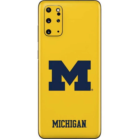 University of Michigan M Logo Yellow Galaxy S20 Plus Skin