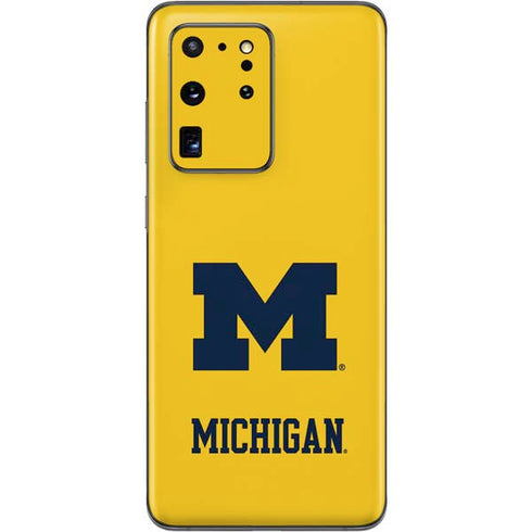 University of Michigan M Logo Yellow Galaxy S20 Ultra 5G Skin