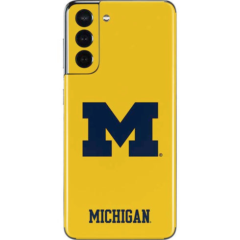 University of Michigan M Logo Yellow Galaxy S21 5G Skin