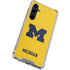 University of Michigan M Logo Yellow Galaxy S23 FE Clear Case