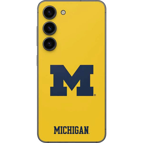 University of Michigan M Logo Yellow Galaxy S23 Skin