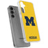 University of Michigan M Logo Yellow Galaxy S24 Plus Clear Case