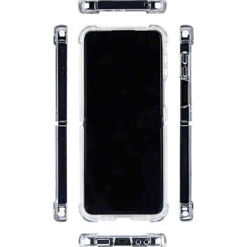 University of Michigan M Logo Yellow Galaxy Z Flip5 5G Clear Case